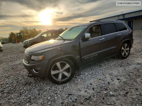 1C4RJFCG8EC137659 — 2014 Jeep Grand Cherokee, Передняя часть, фото до ремонта