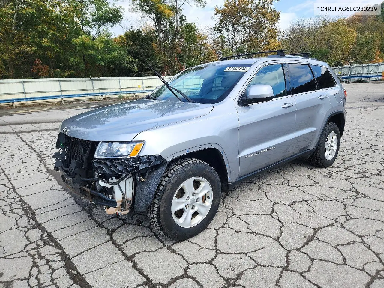 1C4RJFAG6EC280239 Jeep Grand Cherokee 2014 — повреждение Передняя часть, фото до ремонта