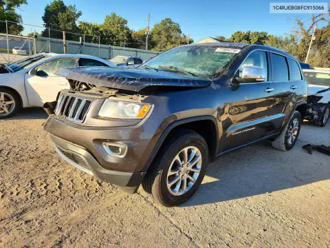 1C4RJEBG8FC915066 — 2015 Jeep Grand Cherokee, Передняя часть, фото до ремонта