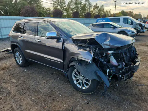 2015 Jeep Grand Cherokee Limited VIN 1C4RJFBGXFC651662 фото 4