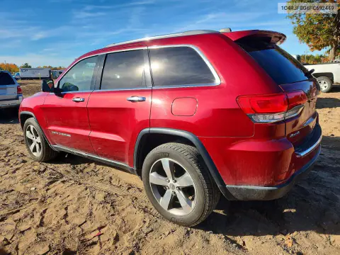 2015 Jeep Grand Cherokee Limited VIN 1C4RJFBG6FC692449 фото 2