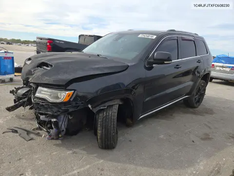 1C4RJFJTXFC608230 — 2015 Jeep Grand Cherokee, Передняя часть, фото до ремонта