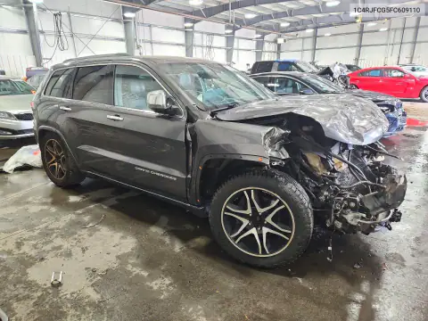 1C4RJFCG5FC609110 — 2015 Jeep Grand Cherokee, фото 4 с аукциона Copart, Передняя часть