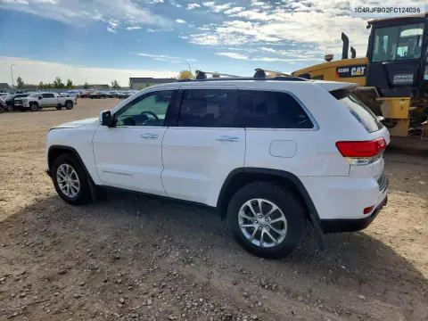 1C4RJFBG2FC124036 — 2015 Jeep Grand Cherokee, фото 2 с аукциона Copart, Передняя часть