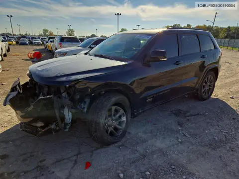 1C4RJFBG8GC490004 — 2016 Jeep Grand Cherokee, Передняя часть, фото до ремонта