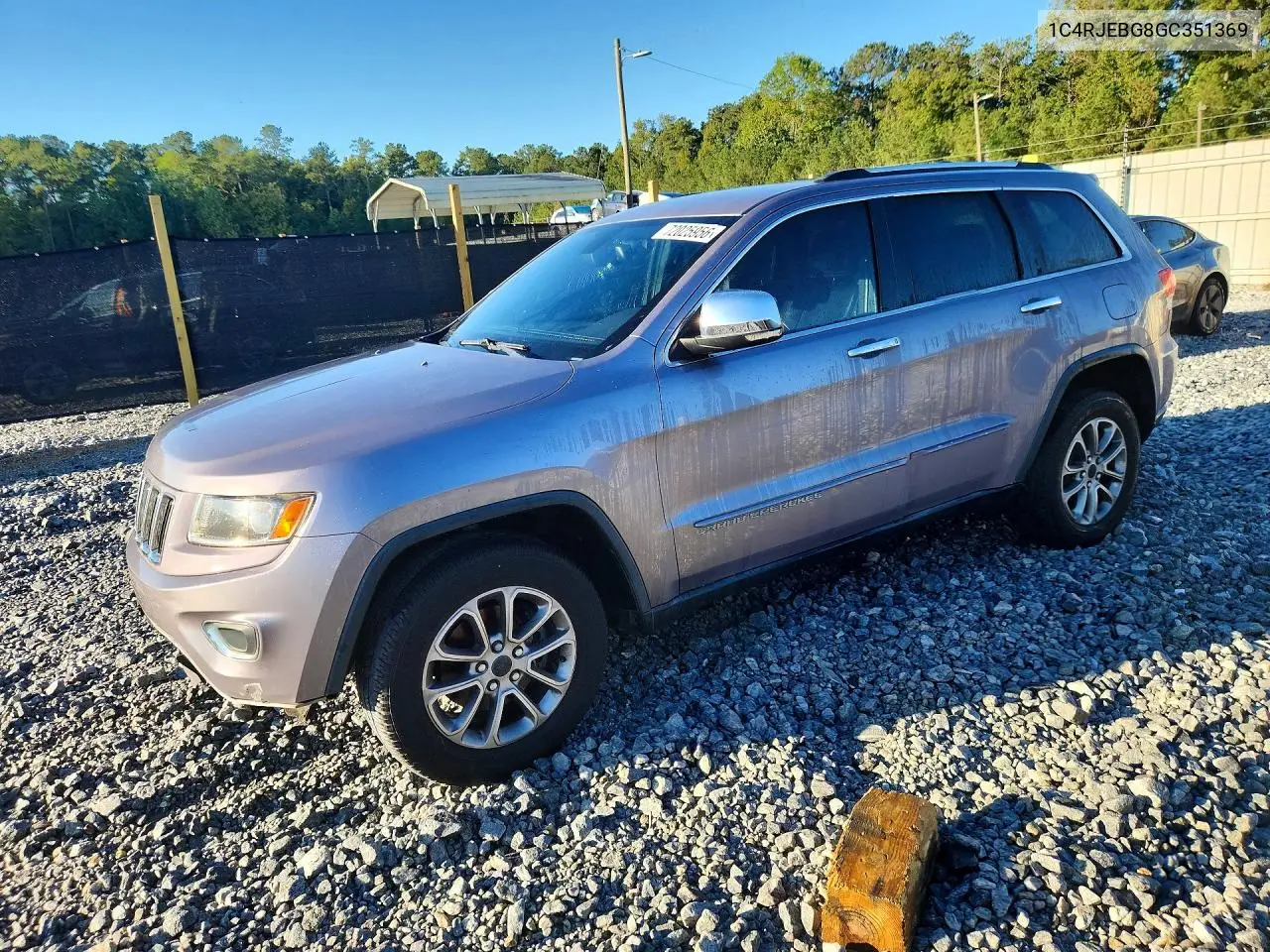 2016 Jeep Grand Cherokee Limited VIN 1C4RJEBG8GC351369 фото 1