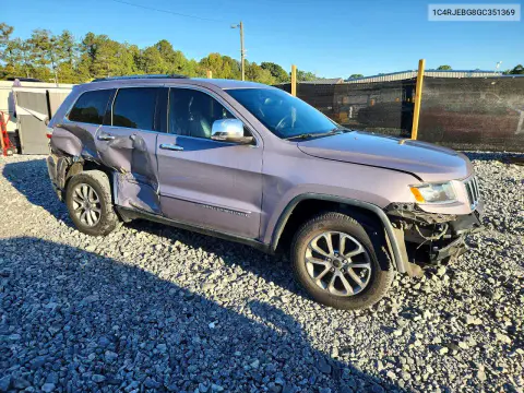 2016 Jeep Grand Cherokee Limited VIN 1C4RJEBG8GC351369 фото 4