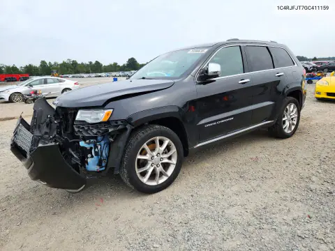1C4RJFJT7GC411159 — 2016 Jeep Grand Cherokee, Передняя часть, фото до ремонта