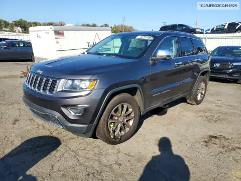 1C4RJFBG2GC496929 — 2016 Jeep Grand Cherokee, Передняя часть, фото до ремонта