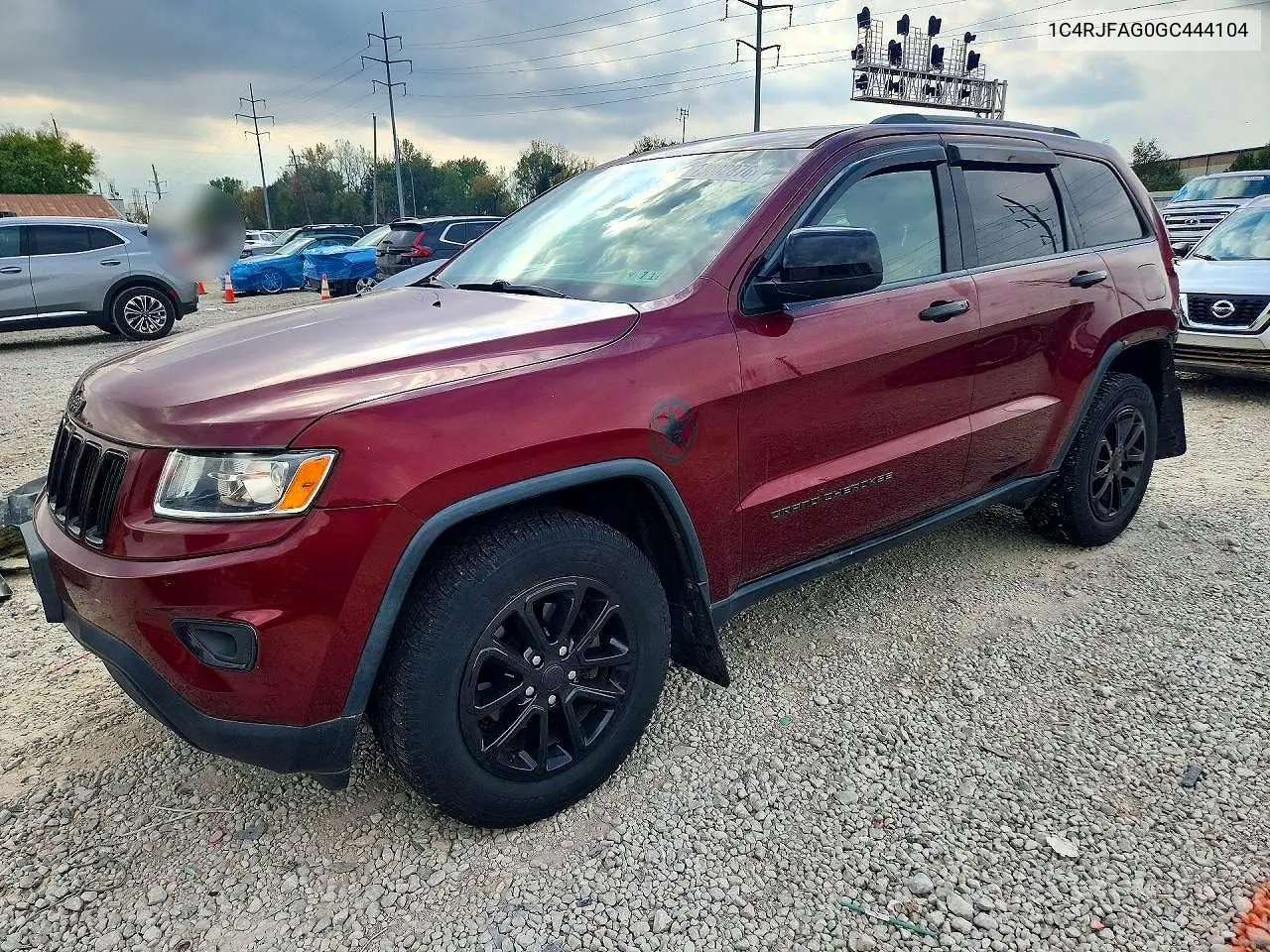 1C4RJFAG0GC444104 Jeep Grand Cherokee 2016 — повреждение Задняя часть, фото до ремонта