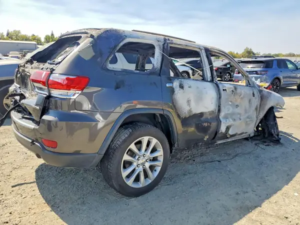 1C4RJEBG6HC712518 — 2017 Jeep Grand Cherokee, фото 3 с аукциона Copart, Пожар