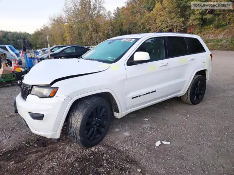1C4RJFAG5HC840577 — 2017 Jeep Grand Cherokee, Передняя часть, фото до ремонта