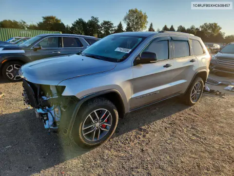 1C4RJFBGXHC608457 — 2017 Jeep Grand Cherokee, Передняя часть, фото до ремонта
