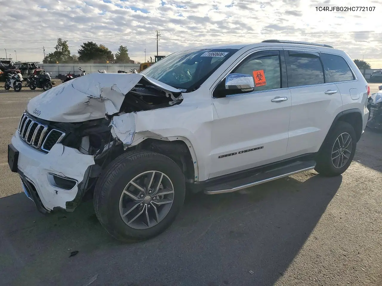 2017 Jeep Grand Cherokee Limited VIN 1C4RJFBG2HC772107 фото 1