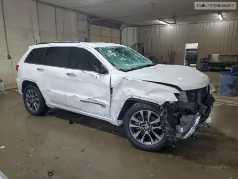 2017 Jeep Grand Cherokee Overland VIN 1C4RJFCT0HC683311 фото 4