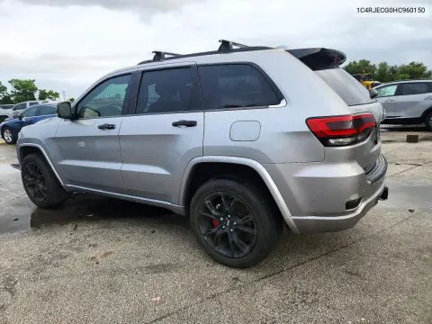 2017 Jeep Grand Cherokee Overland VIN 1C4RJECG0HC960150 фото 2