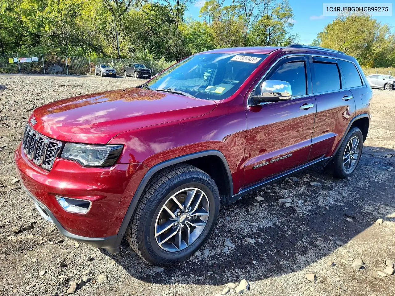 2017 Jeep Grand Cherokee Limited VIN 1C4RJFBG0HC899275 фото 1