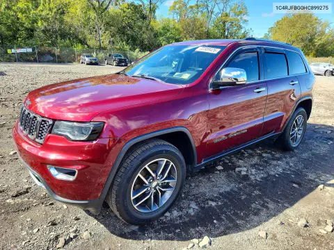 1C4RJFBG0HC899275 — 2017 Jeep Grand Cherokee, Подтопление, фото до ремонта