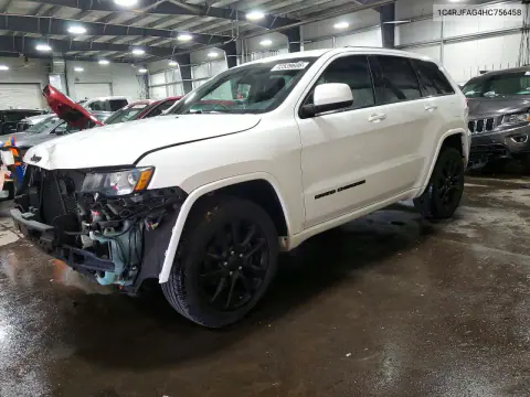 1C4RJFAG4HC756458 — 2017 Jeep Grand Cherokee, Передняя часть, фото до ремонта