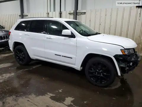 2017 Jeep Grand Cherokee Laredo VIN 1C4RJFAG4HC756458 фото 4