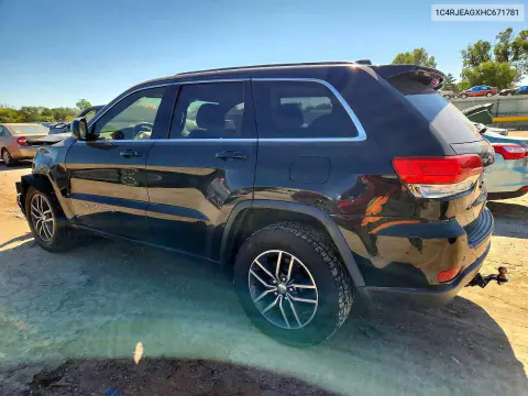 2017 Jeep Grand Cherokee Laredo VIN 1C4RJEAGXHC671781 фото 2