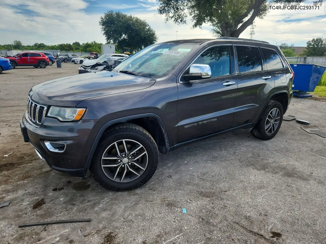 2018 Jeep Grand Cherokee Overland VIN 1C4RJFBG7JC293171 фото 1