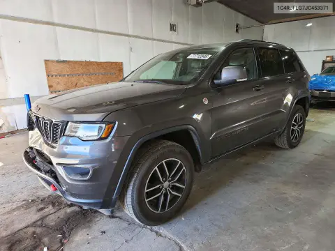 1C4RJFLG7JC453371 — 2018 Jeep Grand Cherokee, Передняя часть, фото до ремонта
