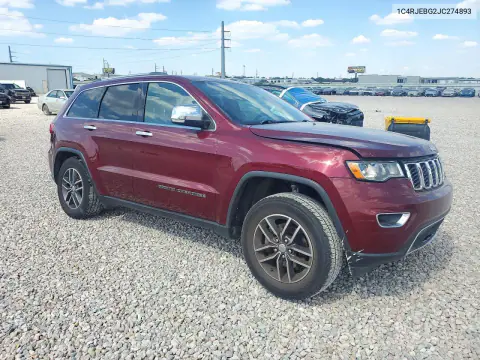 2018 Jeep Grand Cherokee Limited VIN 1C4RJEBG2JC274893 фото 4