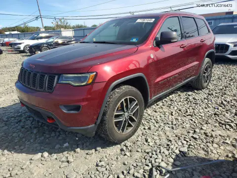 2018 Jeep Grand Cherokee Trailhawk VIN 1C4RJFLT1JC316472 фото 1