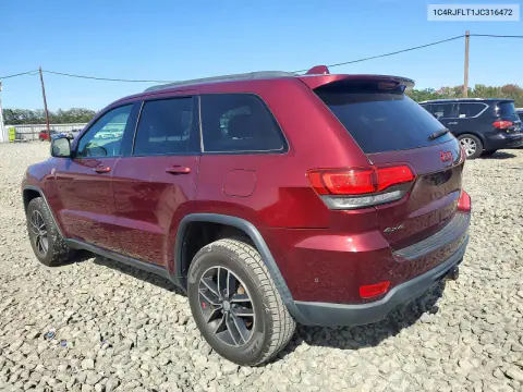 2018 Jeep Grand Cherokee Trailhawk VIN 1C4RJFLT1JC316472 фото 2