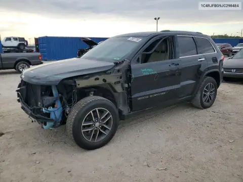 1C4RJFBG9JC298484 — 2018 Jeep Grand Cherokee, Передняя часть, фото до ремонта