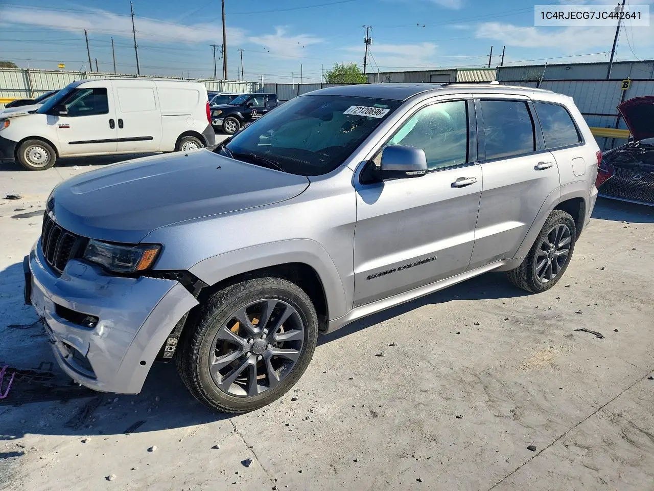 2018 Jeep Grand Cherokee Overland VIN 1C4RJECG7JC442641 фото 1