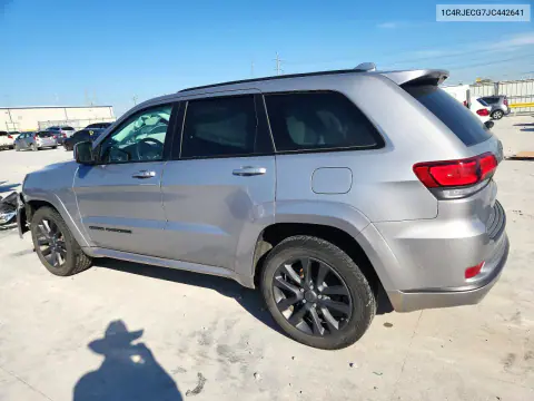 2018 Jeep Grand Cherokee Overland VIN 1C4RJECG7JC442641 фото 2
