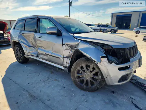 2018 Jeep Grand Cherokee Overland VIN 1C4RJECG7JC442641 фото 4