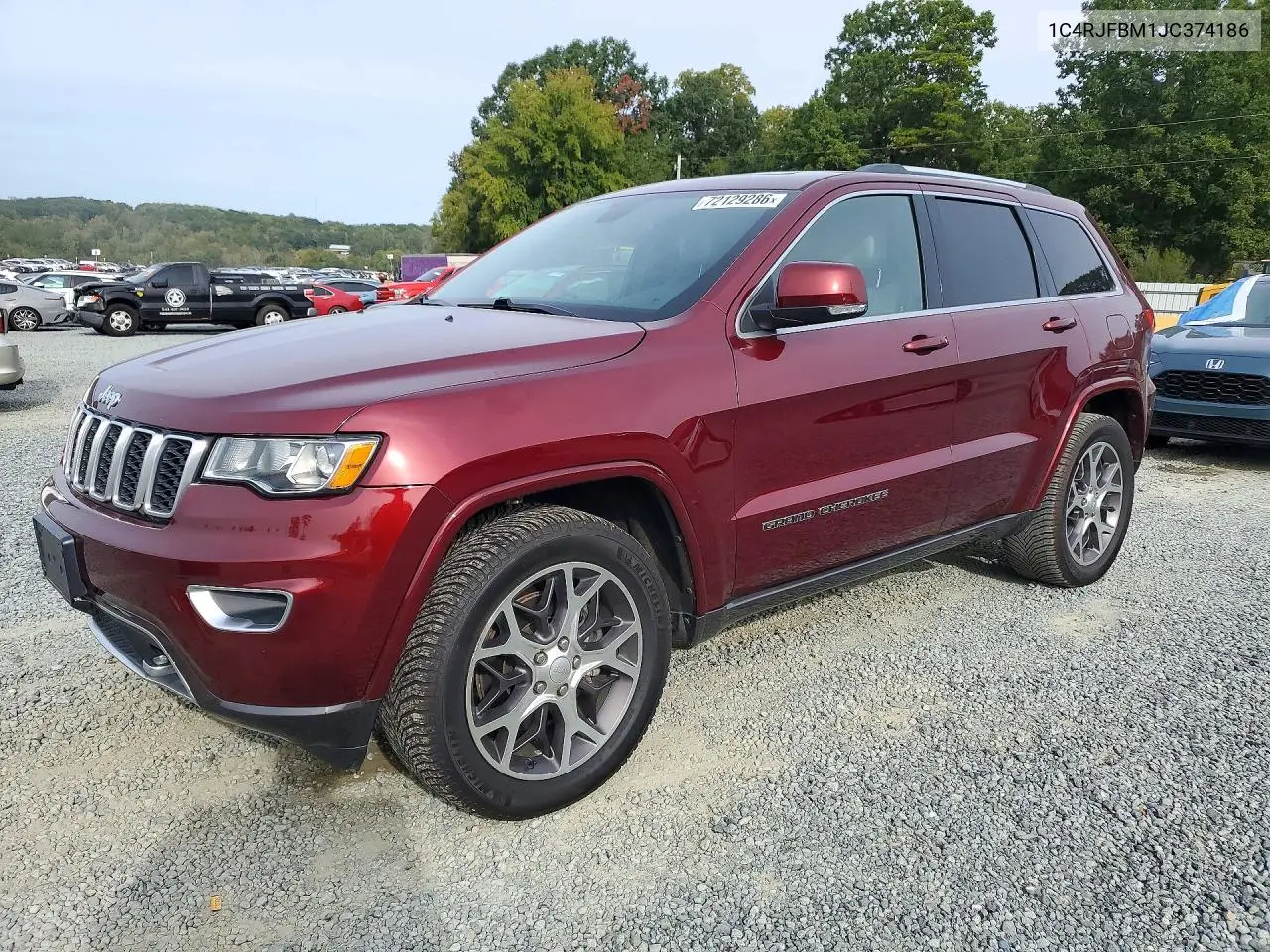 2018 Jeep Grand Cherokee Limited VIN 1C4RJFBM1JC374186 фото 1