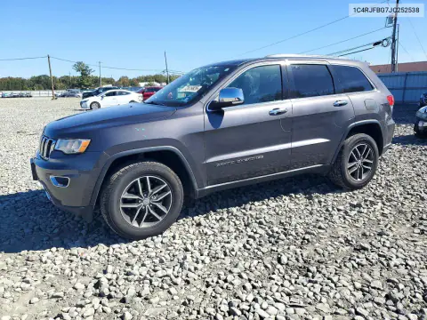 1C4RJFBG7JC252538 — 2018 Jeep Grand Cherokee, Верхняя часть / Крыша, фото до ремонта