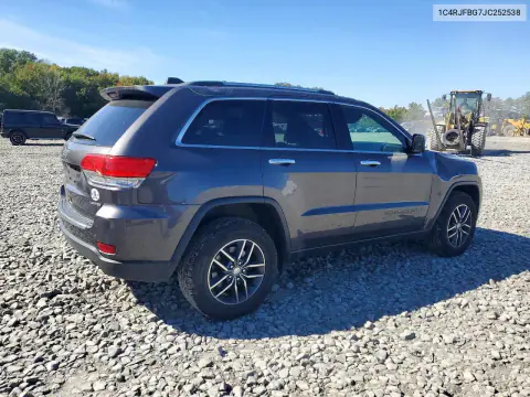 2018 Jeep Grand Cherokee Limited VIN 1C4RJFBG7JC252538 фото 3