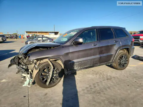 1C4RJFAG6JC189806 — 2018 Jeep Grand Cherokee, Передняя часть, фото до ремонта