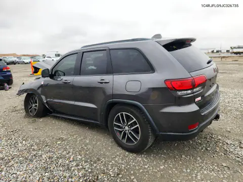 1C4RJFLG9JC326735 — 2018 Jeep Grand Cherokee, фото 2 с аукциона Copart, Передняя часть