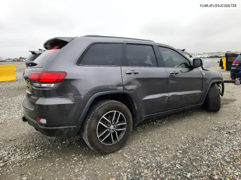 1C4RJFLG9JC326735 — 2018 Jeep Grand Cherokee, фото 3 с аукциона Copart, Передняя часть