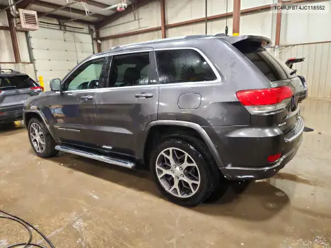 1C4RJFBT4JC118552 — 2018 Jeep Grand Cherokee, фото 2 с аукциона Copart, Вандализм