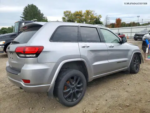 1C4RJFAG4JC501508 — 2018 Jeep Grand Cherokee, фото 3 с аукциона Copart, Передняя часть