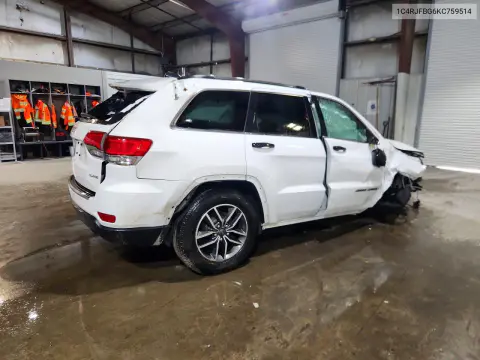 2019 Jeep Grand Cherokee Limited VIN 1C4RJFBG6KC759514 фото 3