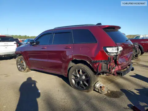 1C4RJFBG1KC829047 — 2019 Jeep Grand Cherokee, фото 2 с аукциона Copart 19.10.2026, Передняя часть