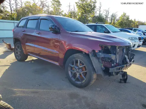 1C4RJFBG1KC829047 — 2019 Jeep Grand Cherokee, фото 4 с аукциона Copart 19.10.2026, Передняя часть