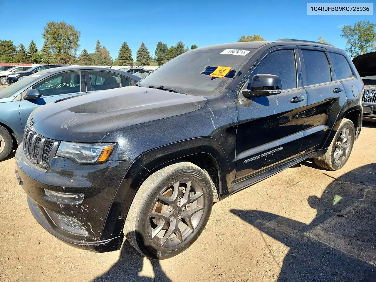 2019 Jeep Grand Cherokee Limited VIN 1C4RJFBG9KC728936 фото 1