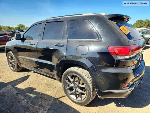2019 Jeep Grand Cherokee Limited VIN 1C4RJFBG9KC728936 фото 2
