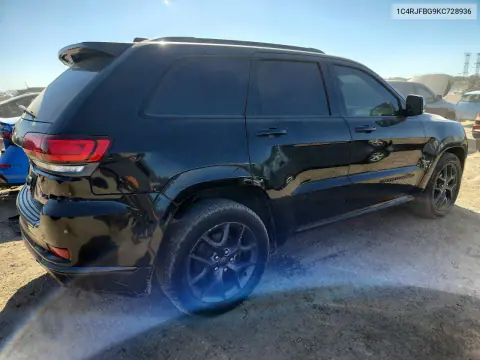 2019 Jeep Grand Cherokee Limited VIN 1C4RJFBG9KC728936 фото 3