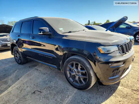 2019 Jeep Grand Cherokee Limited VIN 1C4RJFBG9KC728936 фото 4