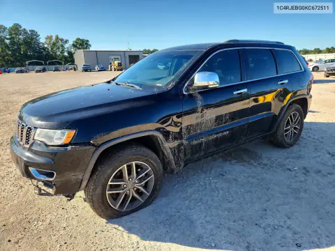 2019 Jeep Grand Cherokee Limited VIN 1C4RJEBG0KC672511 фото 1